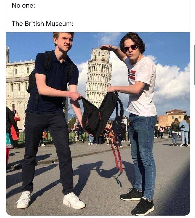 영국박물관 비꼬기