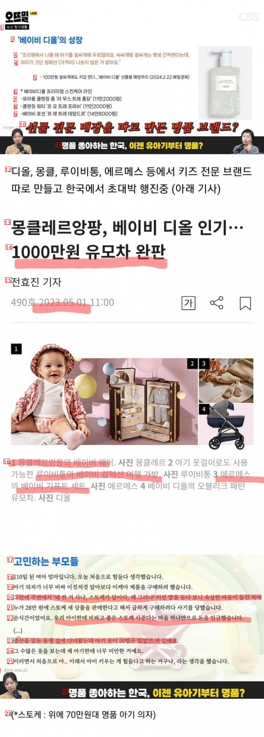 명품에 미쳐버린 한국 유아 용품 시장 근황