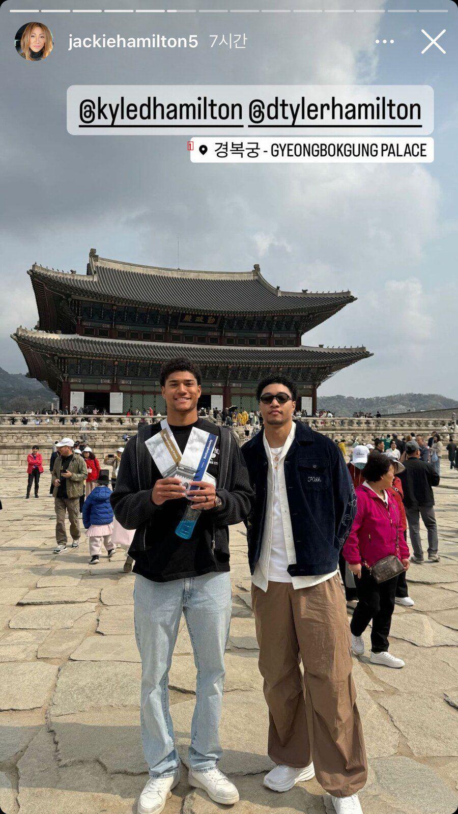이번에 한국에 방문한 한국핏줄 미식축구선수