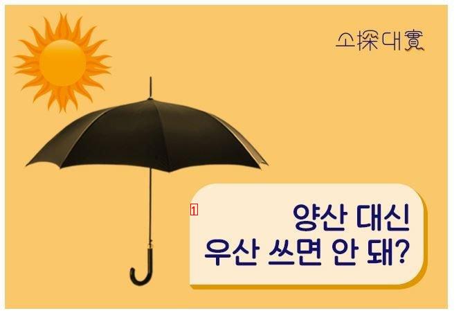 여름에 우산이라도 써야 하는 이유