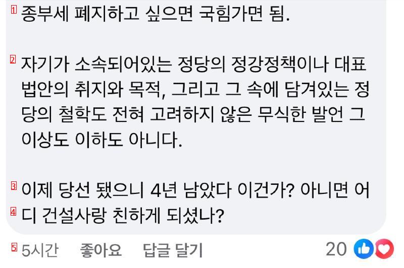 “종부세 폐지” 고민정에 팩폭 댓글.jpg