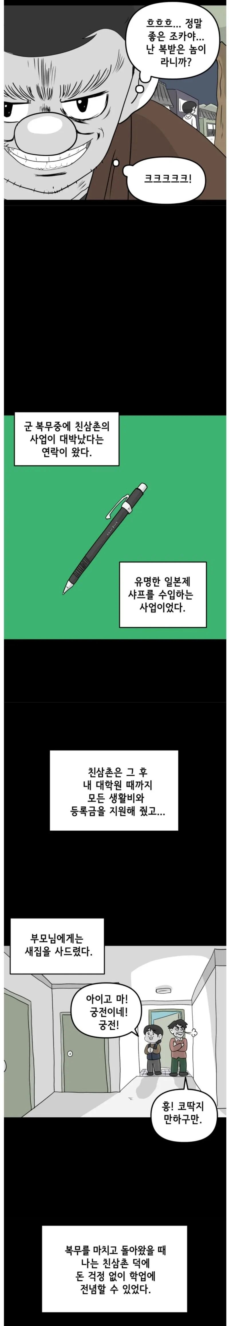 甥生活費を持ってきた極悪無道なおじさん。manhwa