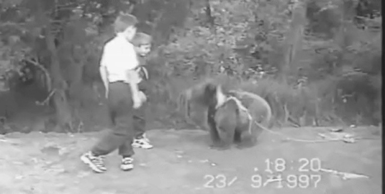 무패 파이터 하빕의 어린시절 스승.gif