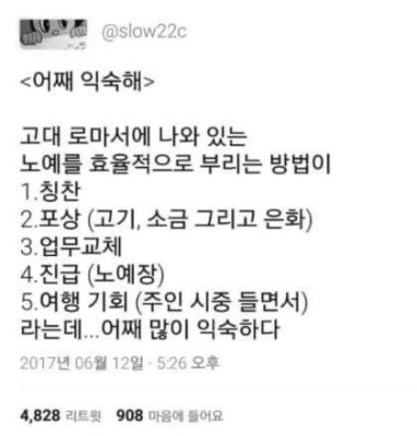 효율적으로 노예를 부리던 고대 로마