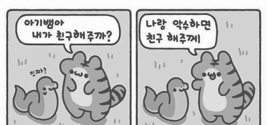 인성 파탄난 호랑이 만화