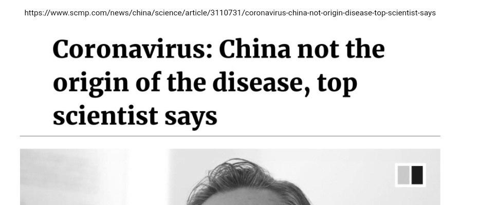 속보) 중국 “세계는 중국 덕분에 코로나 발견, 우한은 기원지 아니다