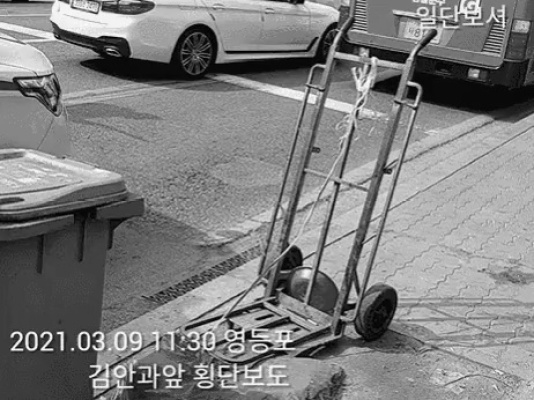(시체 주의) 영등포 무당횡단 사망사고.gif