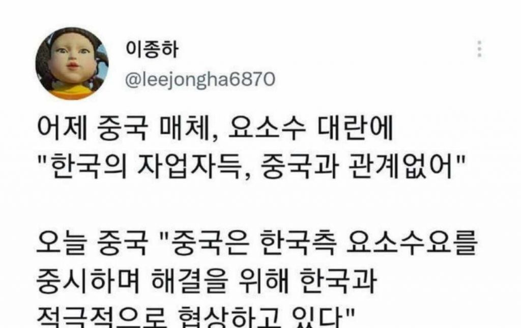 중국 요소수 사태