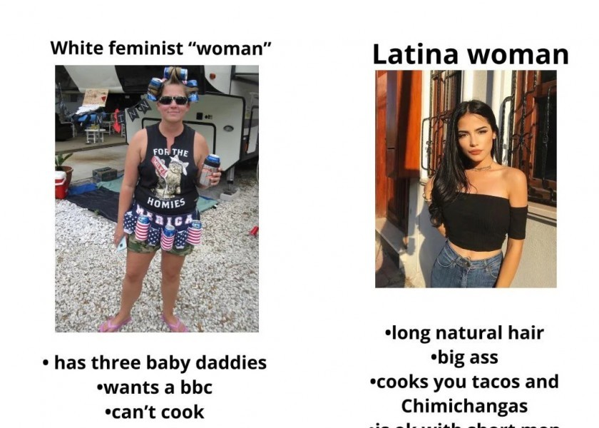 요즘 찐따들 사이에서 퍼지는 백인녀 vs 남미녀