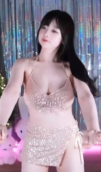 (SOUND)BJ 히또 황금색 밸리댄스 의상 흔들어 주는 가슴 무브먼트