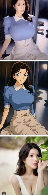 AV배우 나기 히카루 명탐정코난 버전