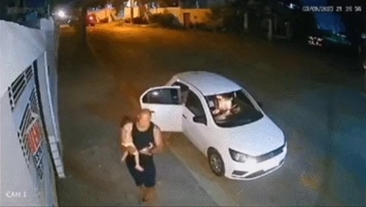 아이 안고 있는데 핏불이 달려오자 사살