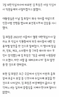 김철수 적십자사 회장 사의…인종차별, 신천지 표창 물의