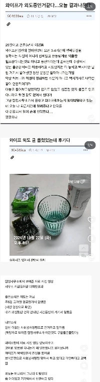 와이프 외도 글 후기