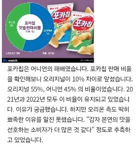 포카칩, 파랑이 많이 팔릴까 초록이 많이 팔릴까?