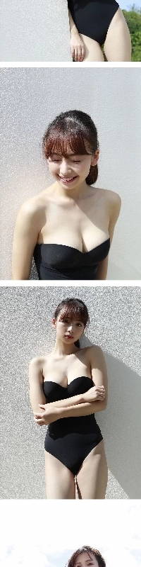 수영복 처음 입어봐서 부끄러운 여자친구