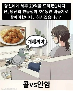 당신에게 세후 20억을 드리겠습니다