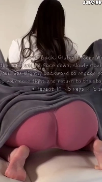 (SOUND)애프리 핑크 레깅스 홈 스트레칭 골반 엉덩이