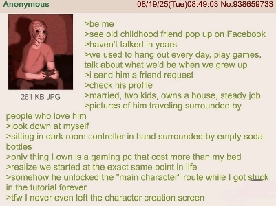 우연히 어릴적 친구 페북에 들어가본 서양 게이머