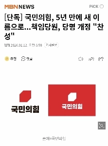 내란당 당명 개정 투표 결과 “”””찬성””””