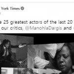 뉴욕 타임스가 선정한 21세기 가장 훌륭한 배우