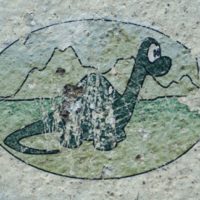 대한민국에서 종종 발견 되는 공룡 벽화