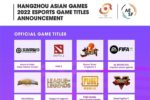[오피셜] 2022 항저우 아시안게임 e스포츠 세부종목 확정