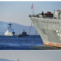 러시아에 도착한 한국 전함