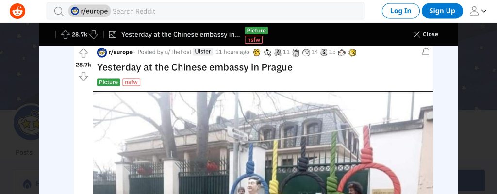 체코 프라하 중국대사관 근황.jpg