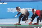 올림픽] 헝가리 중국 쇼트트랙 마지막 장면