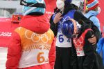 스키점프 실격당해 울고 있는 일본 선수