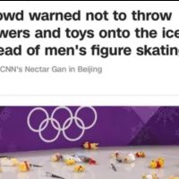 올림픽 관중들 경고받음
