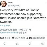 우크라이나 상황을 직접 목격한 핀란드 근황