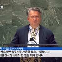 유엔 주 우크라이나 대사의 일침