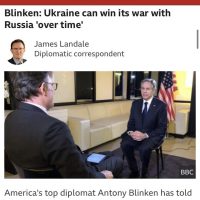 미 국무장관, 우크라이나 승전 가능성 시사