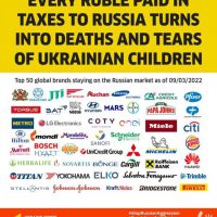 우크라이나 외무부가 보이콧을 호소한 기업 명단