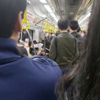 (SOUND)지하철 폭행녀 폭행이후 시민들에 의해 제압되는 영상(소리 O)