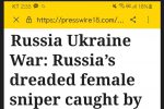40명 죽인 러시아 여성 저격수 생포