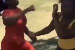 (SOUND)흑인 여성의 날렵한 펀치 세레