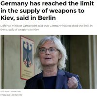 독일, 갑자기 우크라이나 군수지원 불가 선언