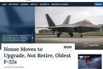 미 의회, F-22에 퇴역이 아닌 업그레이드 명령