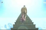 아베 의식 회복, 직접 계단으로 올라가