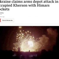 우크라이나가 러시아 탄약고 파괴 성공