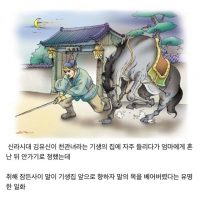 옛날 사람들이 생각한 김유신이 말의 목을 베었다는 설화