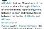 (SOUND)속보) 세르비아 전역 공습경보 발령