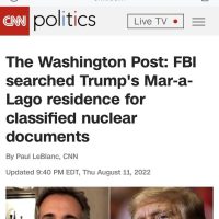 (속보) FBI가 트럼프 사저에서 수색중인 기밀문서는