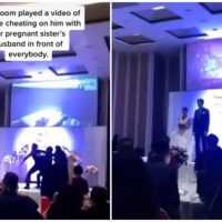 신부 ‘불륜 동영상’ 결혼식장서 공개한 신랑
