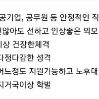 결혼적령기 여자들이 원하는 무난한 남자