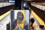 미국 지하철 충격적인 사건.GIF