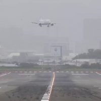 (SOUND)폭풍 기상 속 737기 착륙 장면
